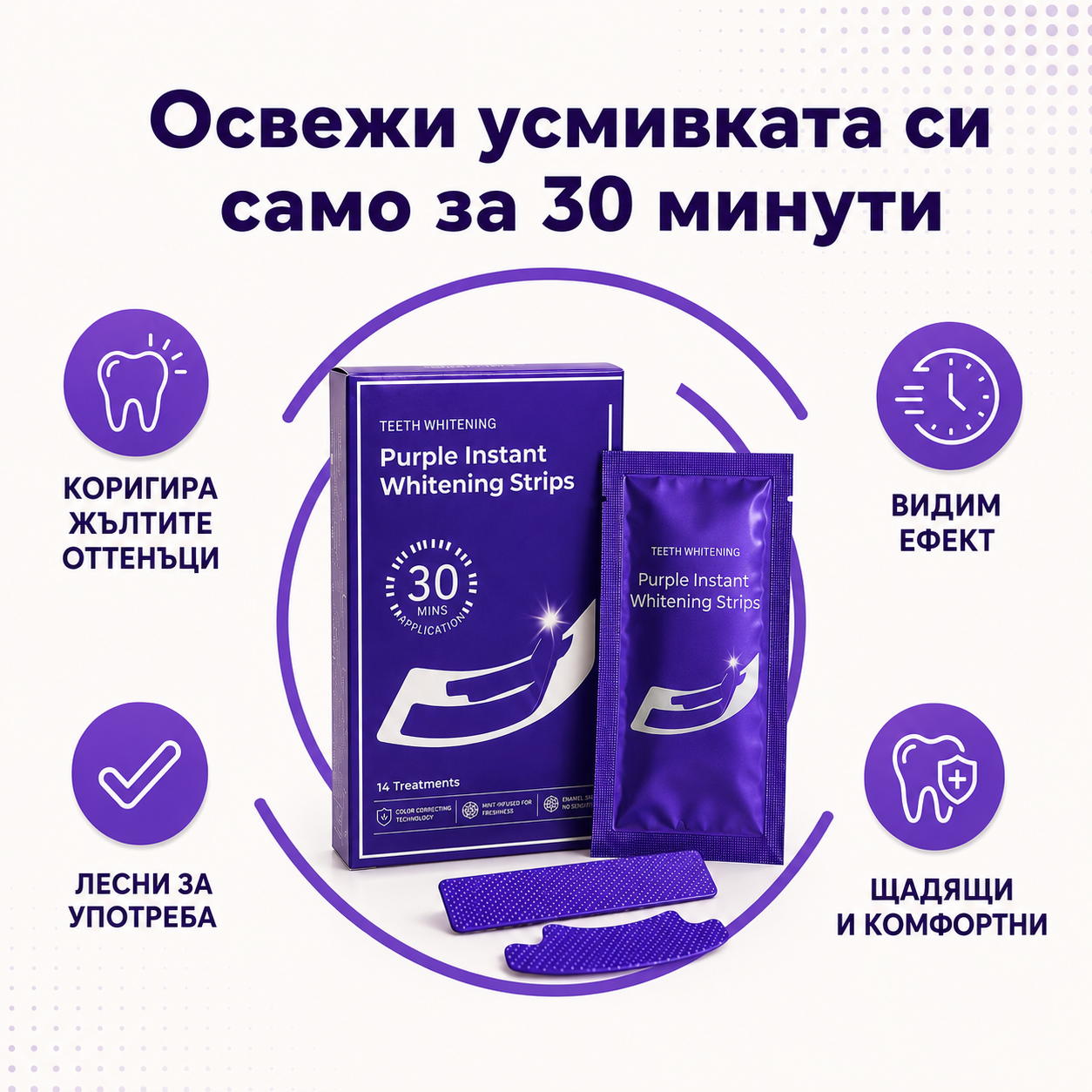 Ленти за избелване на зъби